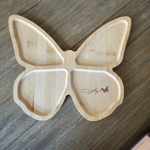 Dolly Parton Butterfly Shaped Bamboo Tray